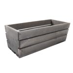 Skrzynka drewniana szara