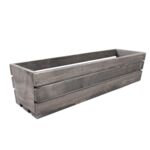 Skrzynka drewniana szara