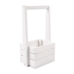 Skrzyneczka z pałąkiem biała