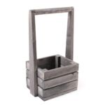 Skrzyneczka z pałąkiem szara