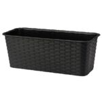 Doniczka balkonowa RATTAN 40 cm 7002 antracyt