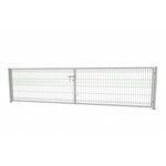 Brama 3D 1,23 x 400 zestaw ze słupami 60 x 60 mm i zawiasami ocynk ogniowy (oczko 50 x 200)