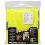 Kamizelka ostrzegawcza żółta z elementami odblaskowymi