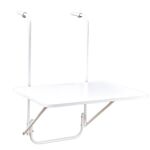 Stolik balkonowy 40 x 60 cm biały