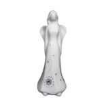 Figurka szkliwiona anioł falowana suknia Swarovski 25 cm Souvenire