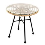 Stolik Desire 50 cm beżowy okrągły