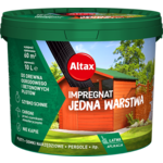 Impregnat do drewna ogrodowego jedna warstwa 10 l orzech Altax
