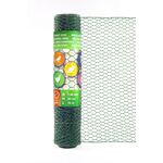 Siatka ogrodzeniowa pleciona heksagonalna 25 x 1,0 x 500 mm 10 m zielona