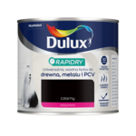 Farba akrylowa Dulux Rapidry 400 ml SAT czarny