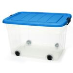 Pojemnik na kółkach 60 l turkusowy ODELO