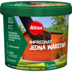 Impregnat do drewna ogrodowego jedna warstwa 5 l zielony Altax