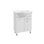 Zestaw szafka i umywalka MEA D55 DSM 2D1S L1521 biały