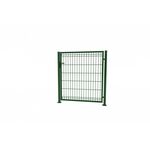 Furtka 3D 1,53 x 100 zestaw ze słupami 60 x 40 mm i zawiasami ocynk + 6005 (zielony) (oczko 50 x 200) lewa