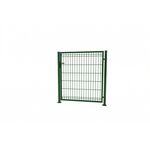 Furtka 3D 1,23 x 100 zestaw ze słupami 60 x 40 mm i zawiasami ocynk + 6005 (oczko 50 x 200) lewa