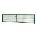 Brama 3D 1,23 x 400 zestaw ze słupami 60 x 60 mm i zawiasami ocynk +6005 (oczko 50 x 200)