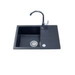 Zlewozmywak granitowy Lemon New 1-komorowy, krótki ociekacz