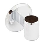 Uchwyt boczny balustrady Q50 przelotowy chrom