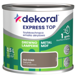 Szybkoschnąca emalia akrylowa EXPRESS TOP Ale czad 0,5 l Dekoral