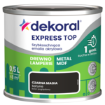 Szybkoschnąca emalia akrylowa EXPRESS TOP Czarna magia 0,5 l Dekoral