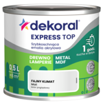 Szybkoschnąca emalia akrylowa EXPRESS TOP Fajny klimat mat 0,5 l Dekoral