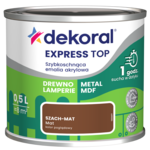 Szybkoschnąca emalia akrylowa EXPRESS TOP Szach-mat mat 0,5 l Dekoral