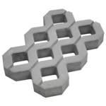 Ażur szary 40 x 60 x 8 cm POLBRUK