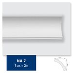 Listwa sufitowa z polistyrenu NA 7, 2 sztuki 200 x 6 x 5,8 cm biały DMS 