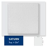 Kaseton sufitowy z polistyrenu Saturn 2 m² 50 x 50 cm biały DMS 