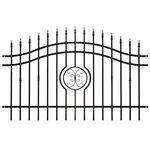 Przęsło Radek 200 x 110-128 cm czarne Polbram