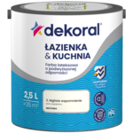 Farba lateksowa o podwyższonej odporności ŁAZIENKA & KUCHNIA Mgliste wspomnienie 2,5 l Dekoral