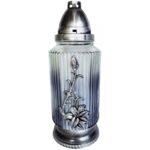 Znicz szklany P 74 APLIKACJA G 28,5 cm