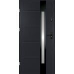 Drzwi zewnętrzne ARIADNA inox antracyt 80 lewe RADEX