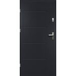 Drzwi zewnętrzne TYTAN pełne antracyt 90 lewe RADEX
