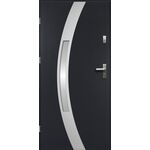 Drzwi zewnętrzne IDALIA lakomat inox antracyt 90 lewe RADEX
