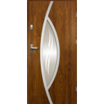 Drzwi zewnętrzne GAJA stopsol inox złoty dąb 90 lewe RADEX