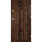 Drzwi zewnętrzne AURORA pełne orzech 80 prawe RADEX