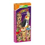 Kolba „3 w 1” dla średnich papug - jabłka, orzechy ziemne, kokos i banany Nestor