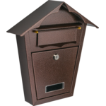 Skrzynka na listy domek mała B6 antyk/miedź