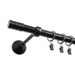 Karnisz pojedynczy Vito I 240 cm czarny mat GO/ON!