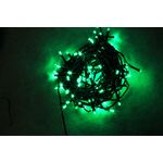 Lampki łańcuch świetlny zewnętrzny 100 LED 5 m zielone