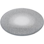 Podstawka pod świece z brokatem srebrna 15 cm