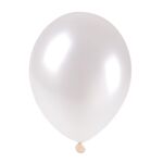Balon metalizowany biały 100 sztuk