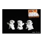 Figurka anioł 5 x 3,5 cm mix kształtów biały