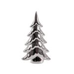 Figurka ceramiczna Choinka srebrny 16,5 cm