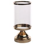 Świecznik kielich na nóżce 12 x 12 x 28 cm złoty