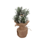 Dekoracja w jucie ośnieżona 25 cm