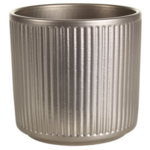Osłonka ceramiczna cylinder 12 cm szampan