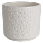 Osłonka ceramiczna Cylinder 12 cm kremowa Cermax