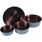 ZOLUX Miska antypoślizgowa inox COPPER 1,1 l kol. szary stalowy/miedziany