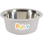Miska plastikowa PUPPY z podstawką antypoślizgową 16,5 cm 850 ml jasny brąz ZOLUX